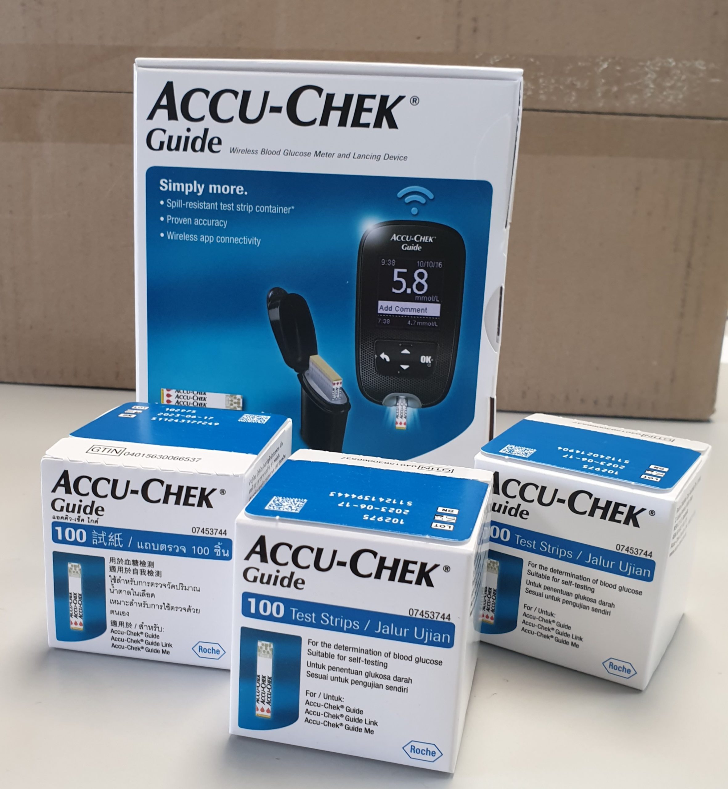 Accu Chek Guide Blood Glucose Test Strips X Diabetes Christchurch